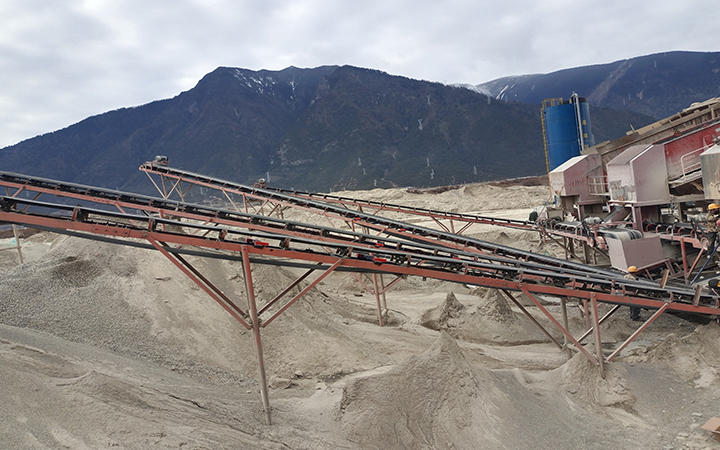 重庆恒标 砂石场 皮带秤安装 \