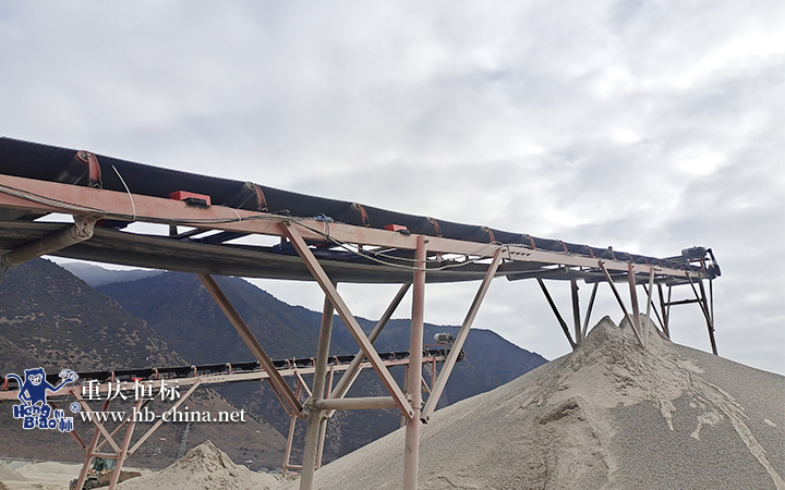 重庆恒标 砂石场 皮带秤安装 \