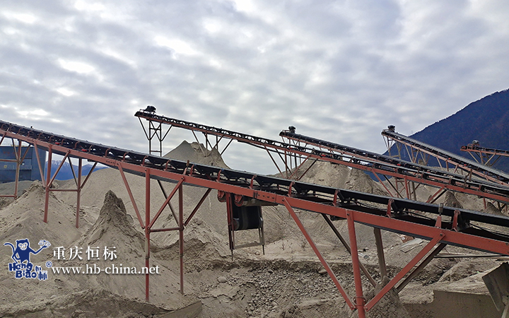 重庆恒标 砂石场 皮带秤安装 \