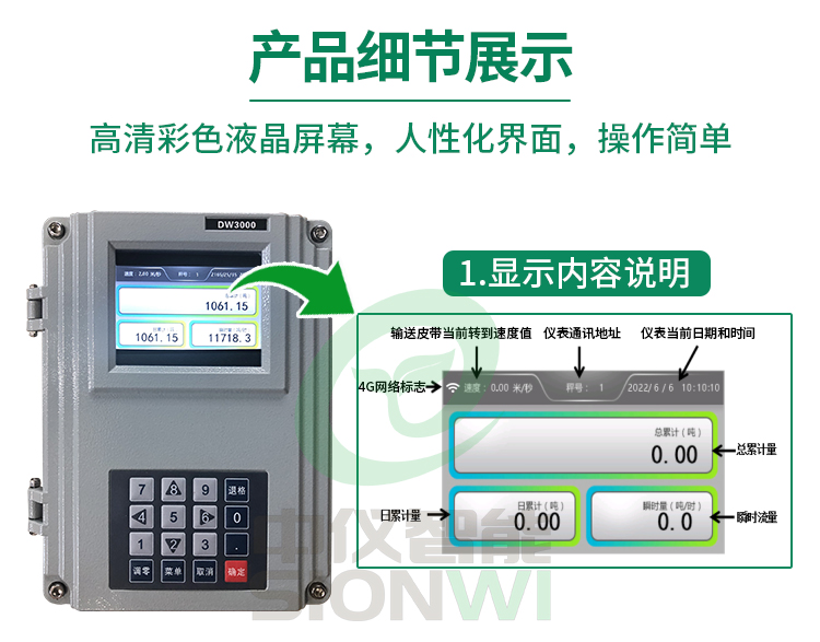 DW3000皮带秤称重仪表 新品上市 \
